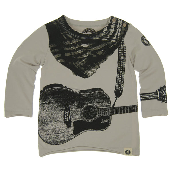 Acoustic Guitar Scarf Baby Shirt by: Mini Shatsu