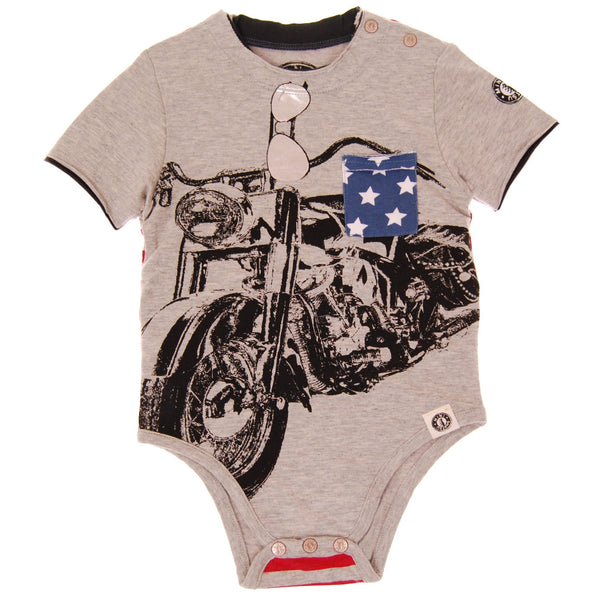 Stars and Stripes Motorcycle Bodysuit by: Mini Shatsu