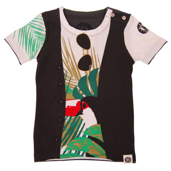 Tropical Summer Vest Baby T-Shirt by: Mini Shatsu