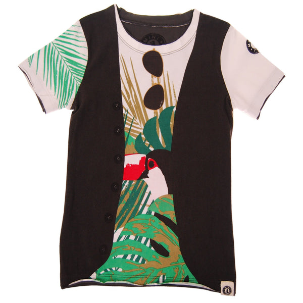 Tropical Summer Vest T-Shirt by: Mini Shatsu