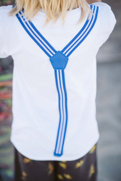 Palm Tree Suspenders Bodysuit by: Mini Shatsu