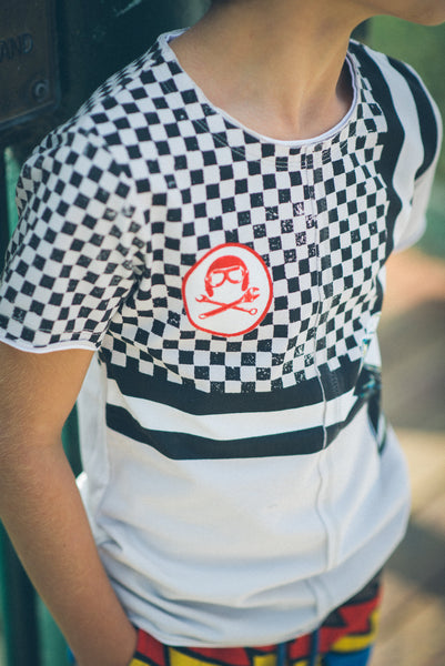 Checker Racer T-Shirt by: Mini Shatsu