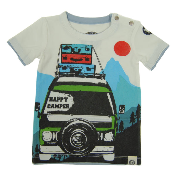 Happy Camper Baby T-Shirt by: Mini Shatsu