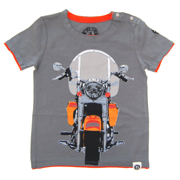 Vintage Motorcycle Cruiser Baby T-Shirt by: Mini Shatsu