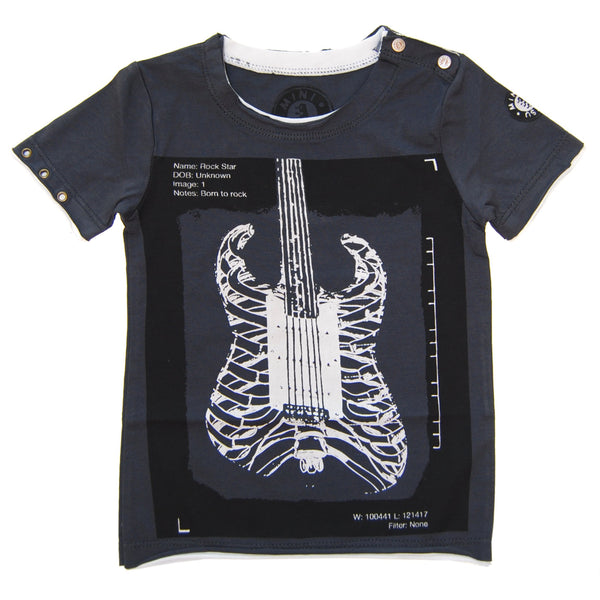 Rock Guitar X-Ray Baby T-Shirt by: Mini Shatsu