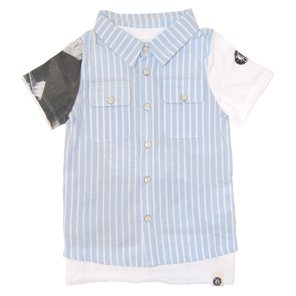 Real Summer Stripe Vest T-Shirt by: Mini Shatsu