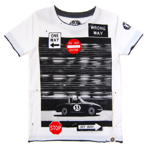 My Way Racer Baby T-Shirt by: Mini Shatsu
