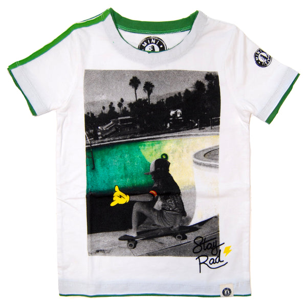 Stay Rad Skater Baby T-Shirt by: Mini Shatsu