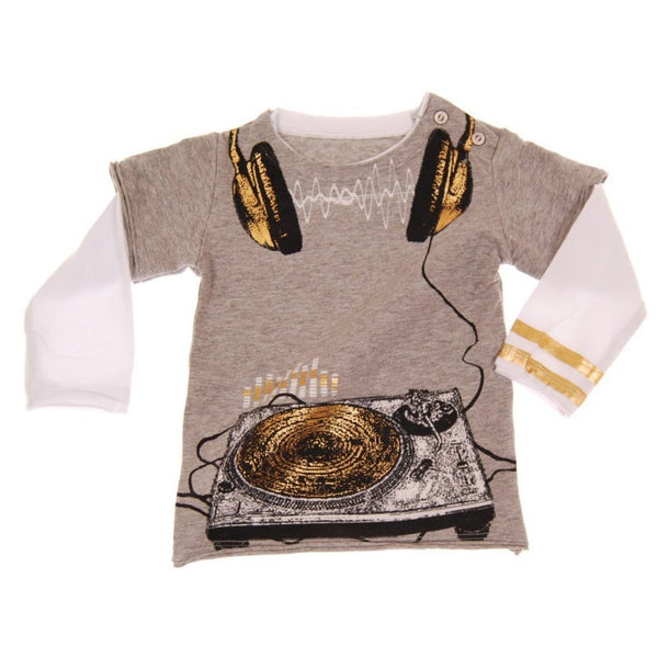 Underground DJ Waves Baby Twofer T-shirt by: Mini Shatsu
