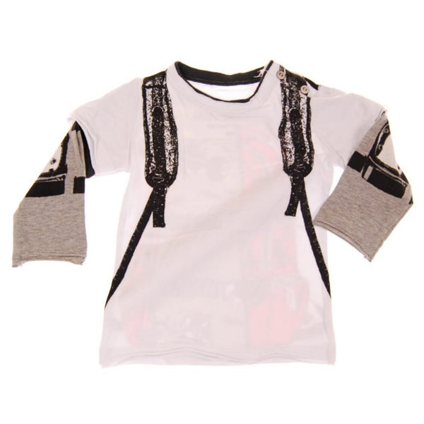 Skater Backpack Baby Twofer T-shirt by: Mini Shatsu