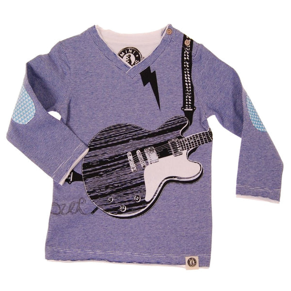 Electric Guitar Rocking Out Baby T-Shirt by: Mini Shatsu