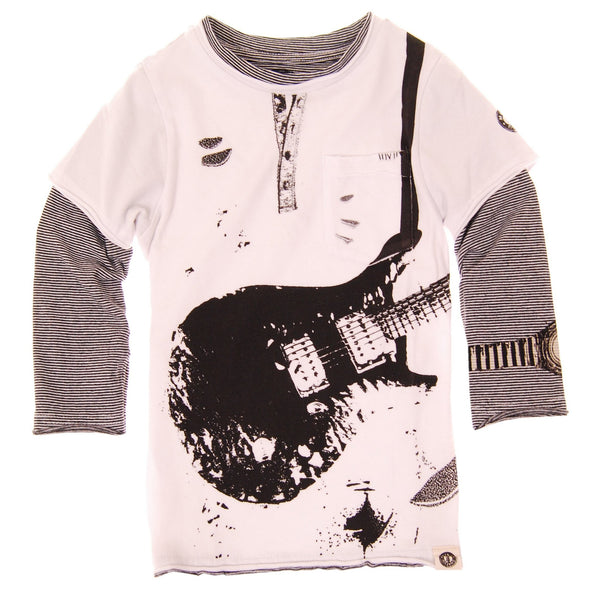 Ripped Electric Guitar T-Shirt by: Mini Shatsu