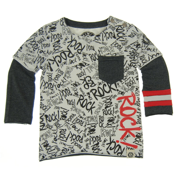 Rock Graffiti Baby Twofer Shirt by: Mini Shatsu