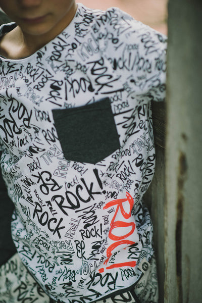 Rock Graffiti Twofer Shirt by: Mini Shatsu