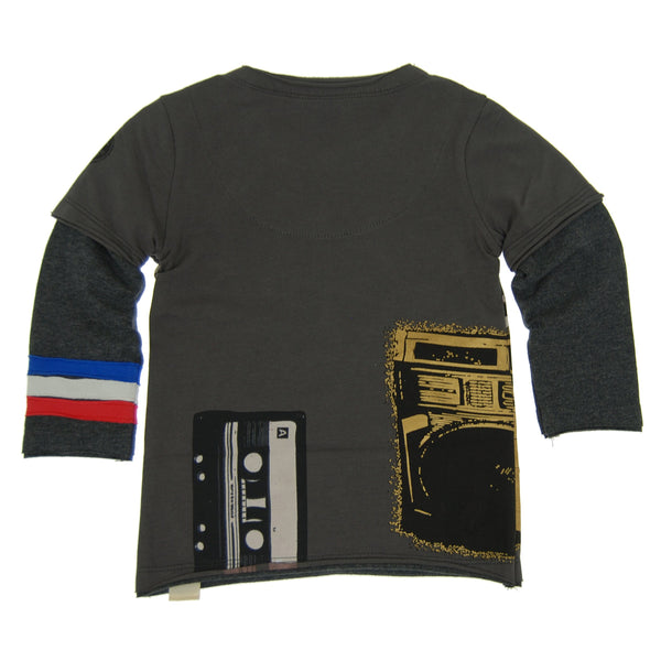 Electric Boom Box Baby Twofer Shirt by: Mini Shatsu