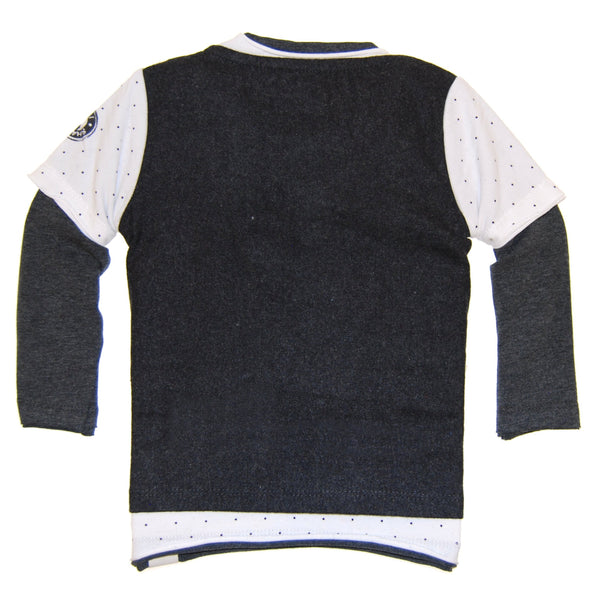 Tweed Vest Tie Twofer Baby T-Shirt by: Mini Shatsu