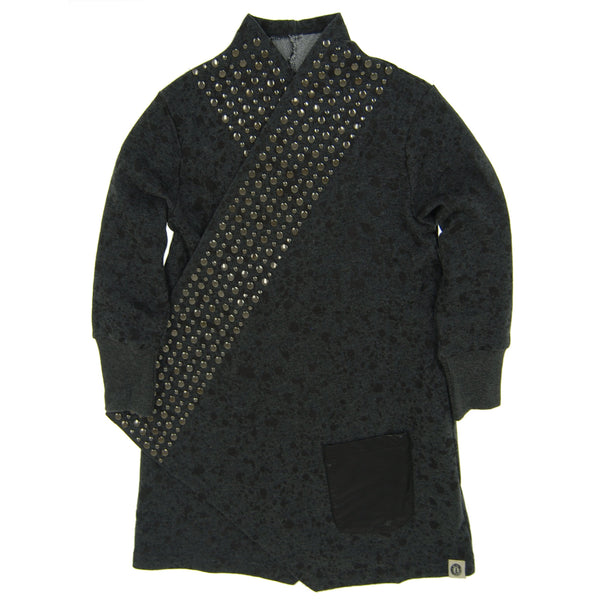 Rock and Roll Studded Splatter Trench Coat by: Mini Shatsu
