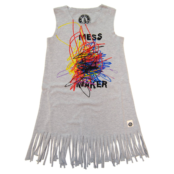 Mess Maker Fringe Dress by: Mini Shatsu