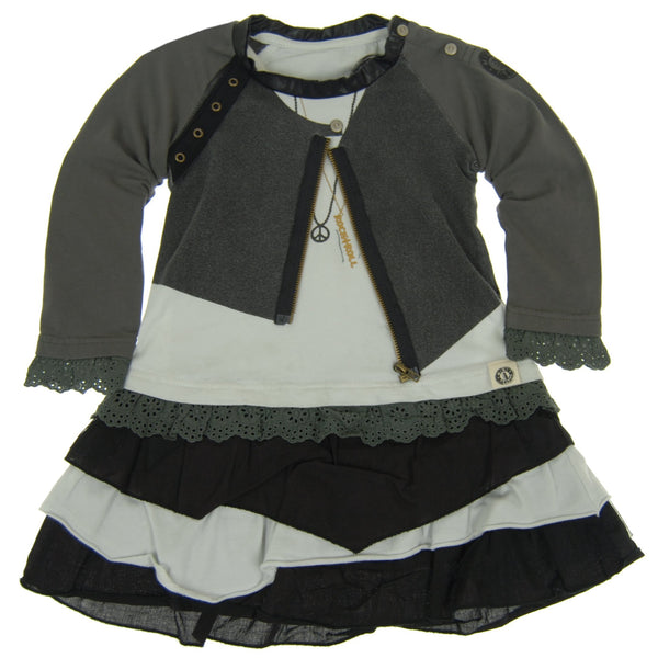 Rock and Roll Leather Jacket Baby Dress by: Mini Shatsu