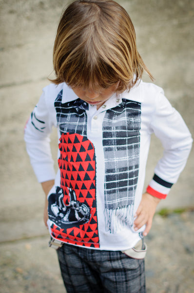 Snowboarder Baby Polo Shirt by: Mini Shatsu
