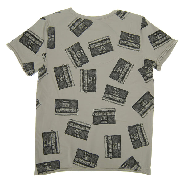 Allover Boom Box Kids T-Shirt by: Mini Shatsu Essentials