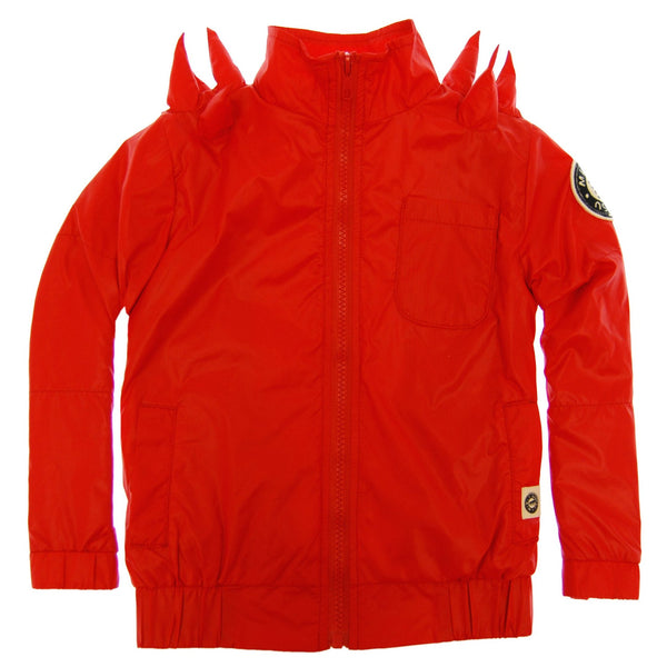 Spike Red Windbreaker Jacket by: Mini Shatsu