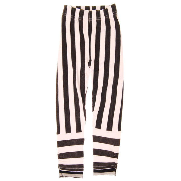 Black & White Stripe Girl Legging by: Mini Shatsu