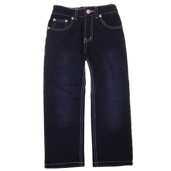 Blue Washed Franco French Terry Baby Jeans by: Mini Shatsu