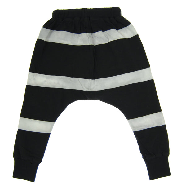 Black And White Striped Sweat Pants by: Mini Shatsu