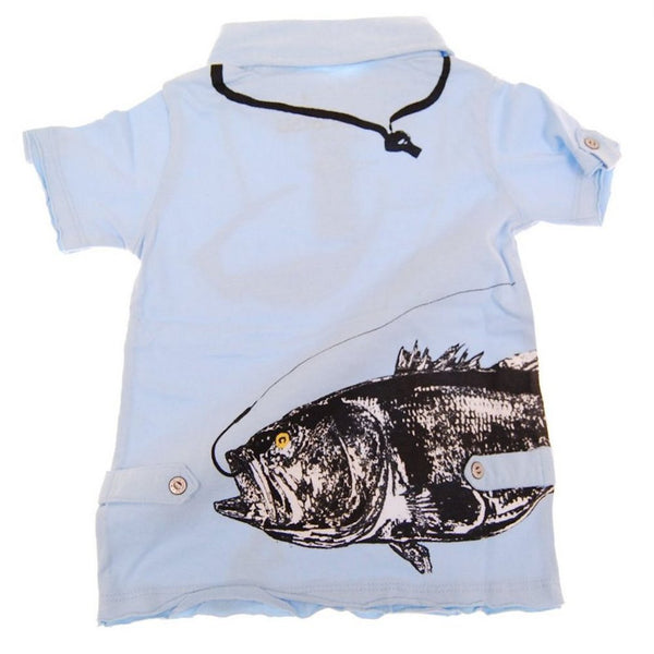 The Big Catch Baby Polo Shirt by: Mini Shatsu