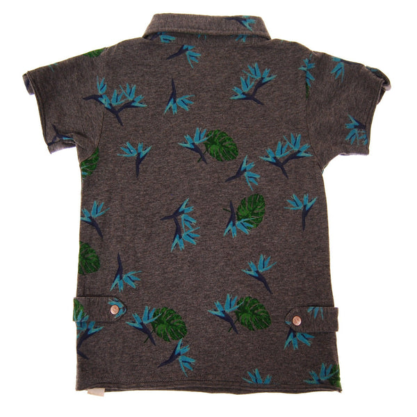 Aloha Suspenders Baby Polo Shirt by: Mini Shatsu