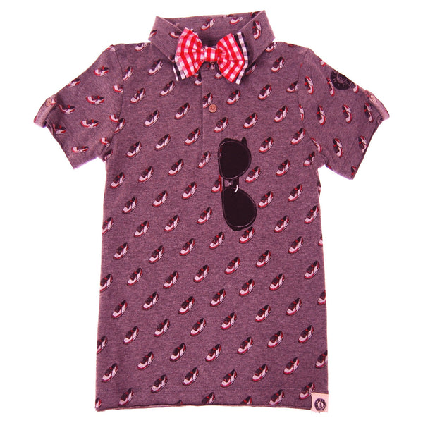 Bow Tie Baller Baby Polo Shirt by: Mini Shatsu
