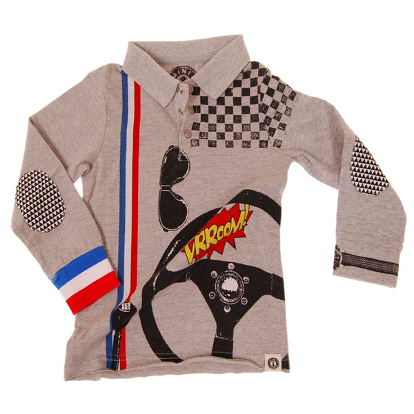 Speedster Baby Polo Shirt by: Mini Shatsu