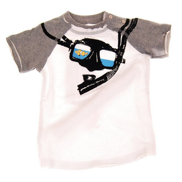 Snorkel Baby Raglan Shirt by: Mini Shatsu