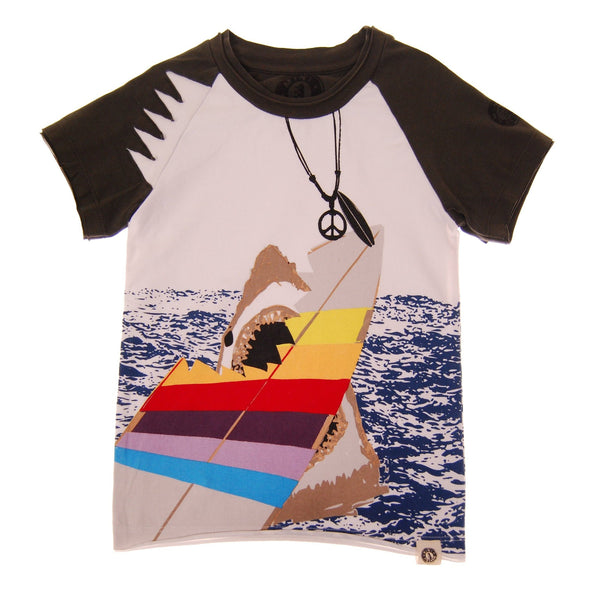 Shark Encounter Raglan Shirt by: Mini Shatsu