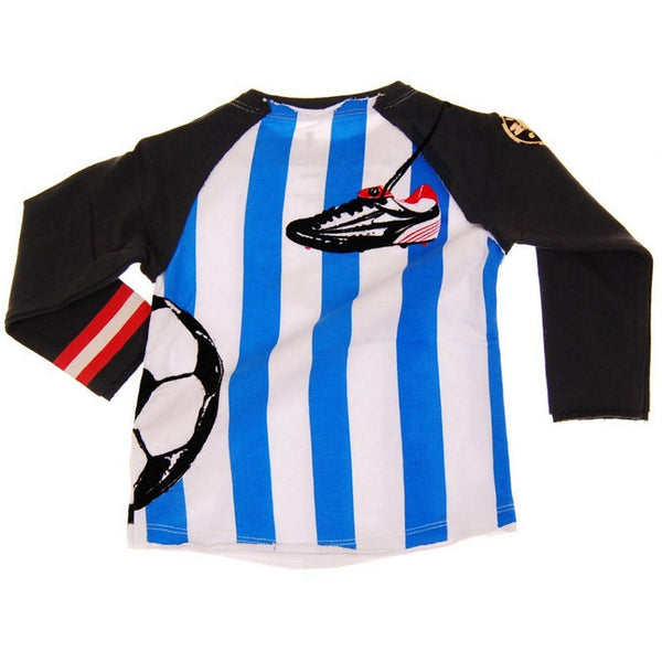 Soccer Long Sleeve Baby Raglan Shirt by: Mini Shatsu