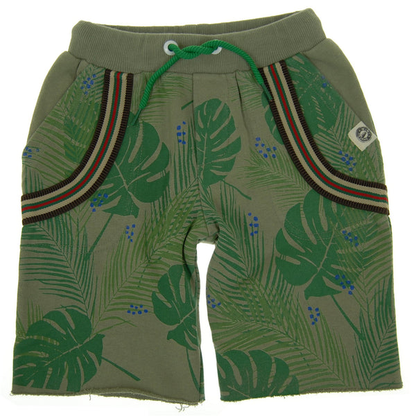 Tropical Forest Suspenders Baby Shorts by: Mini Shatsu