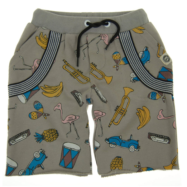 Havana Summer Suspenders Baby Shorts by: Mini Shatsu