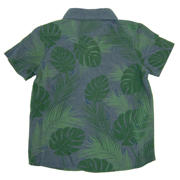 Tropical Forest Bow Tie Baby Button Down Shirt by: Mini Shatsu