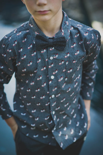 Urban Sneakerhead Button Down Shirt by: Mini Shatsu